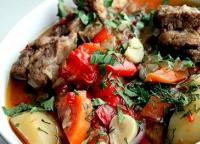 Beef khashlama with potatoes recipe Beef khashlama soup recipe